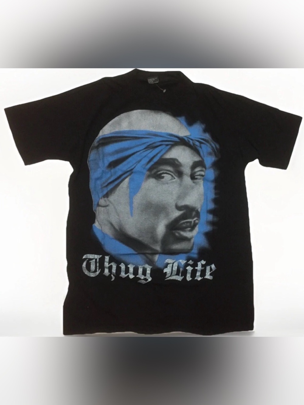 Y2K Tupac T-Shirt Airbrush "Thug Life" Rap Tee Size 3XL Vintage Shakur Baggy
